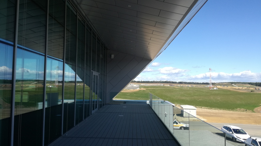 Vehicle Industry Test Track Reception Building, Zalaegerszeg