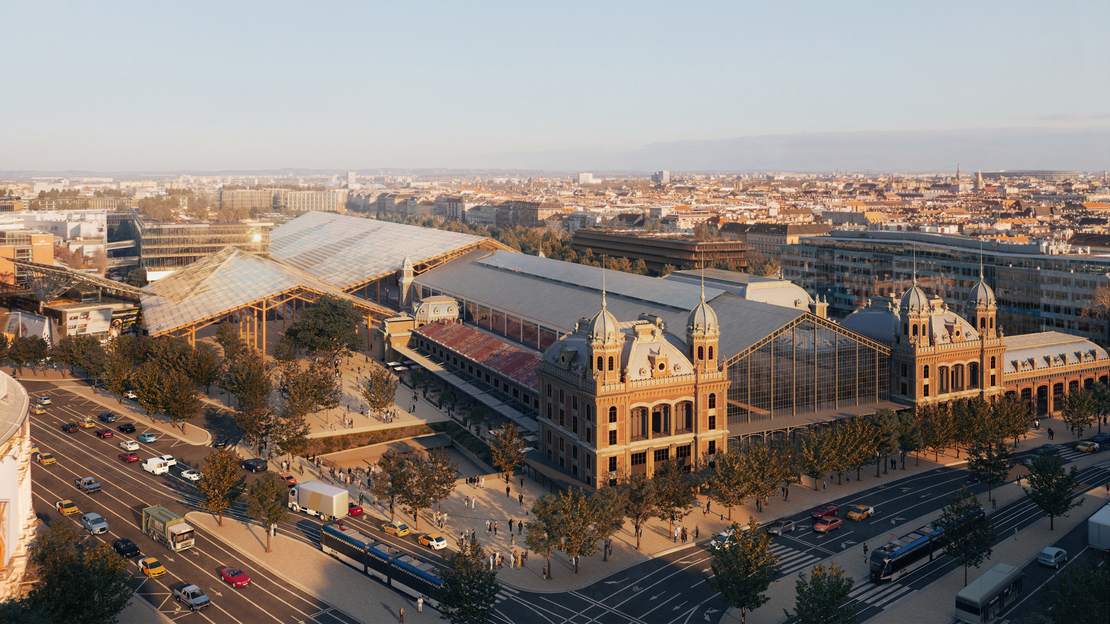 An international design competition for the renewal of Nyugati Pályaudvar and its surroundings: the joint project of Kengo Kuma & Associates and M-Teampannon won the purchase
