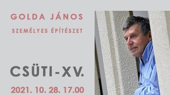 SZEMÉLYES ÉPÍTÉSZET – Golda János építész előadása a MÉSZ Csütörtöki Iskolájában